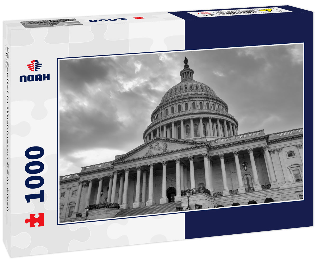 US Capitol in Washington DC in black white