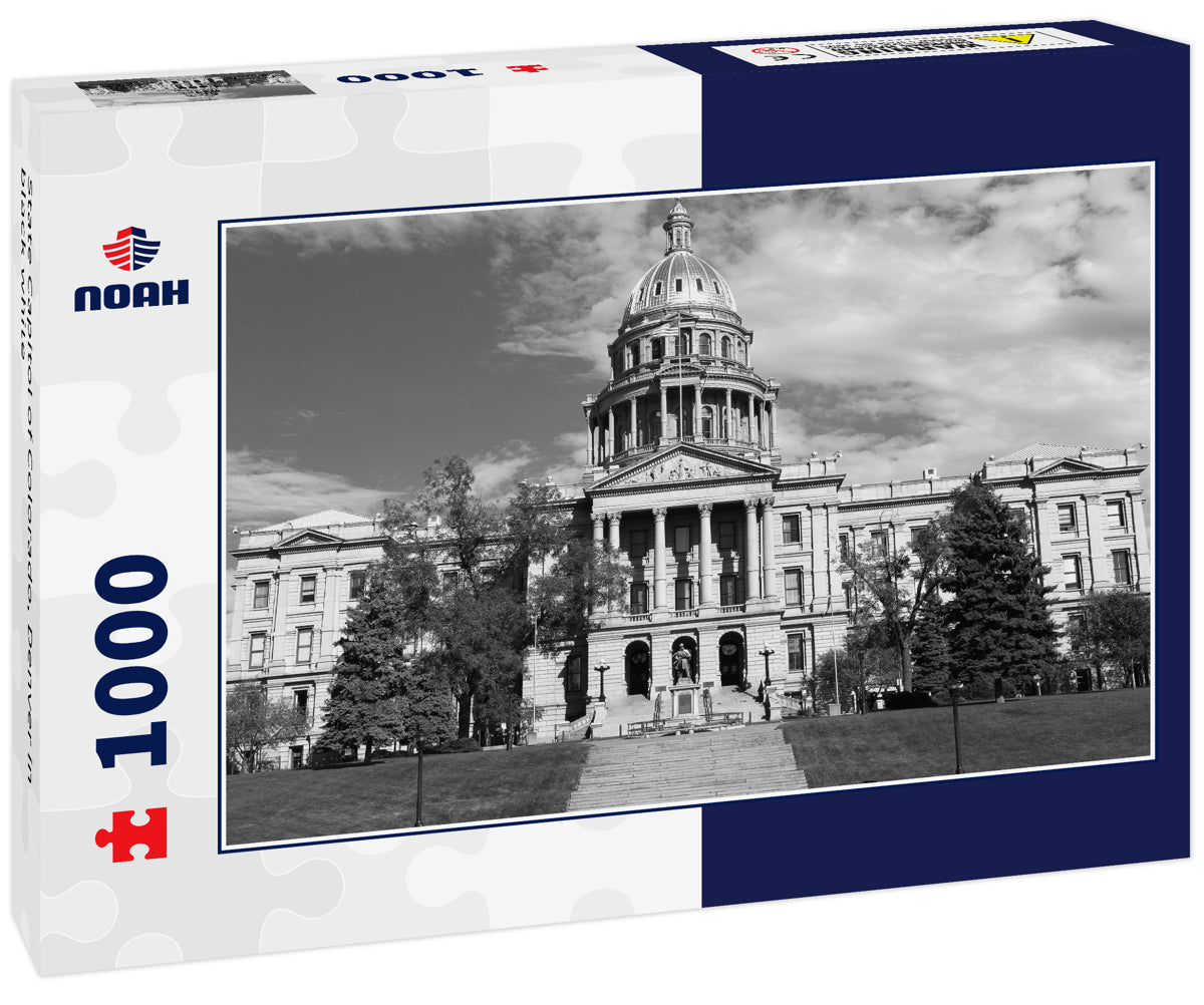 State Capitol of Colorado, Denver in black white