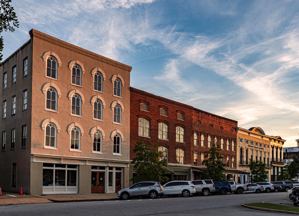 Eufaula 19th century architecture in historic downtown