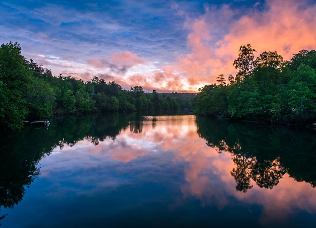 Lake Lahusage Sunrise, Alabama