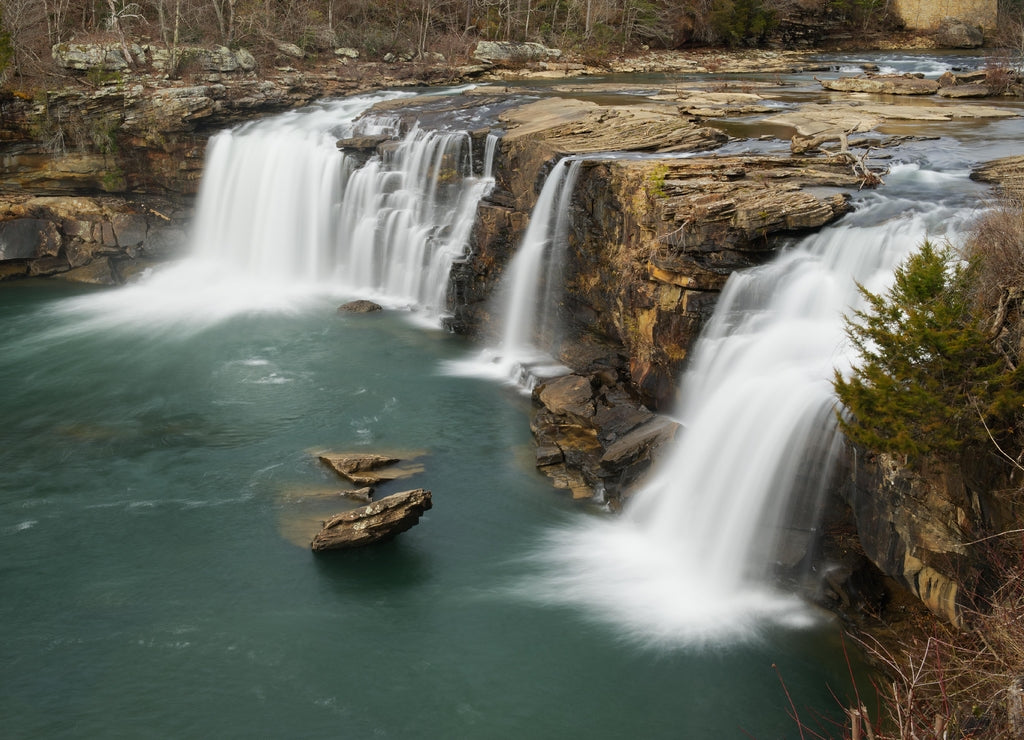 Little River Falls at Fort Payne ,Alabama in the Little River Canyon National Preserve