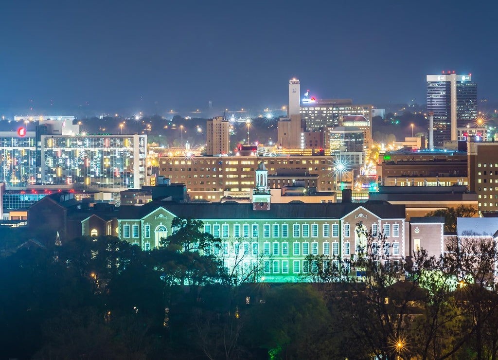 birmingham alabama evening skyline