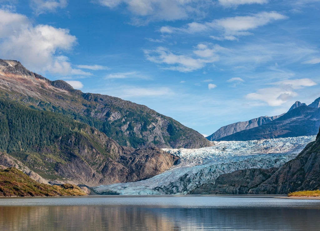 Mendenhall glacier near Juneau Alaska