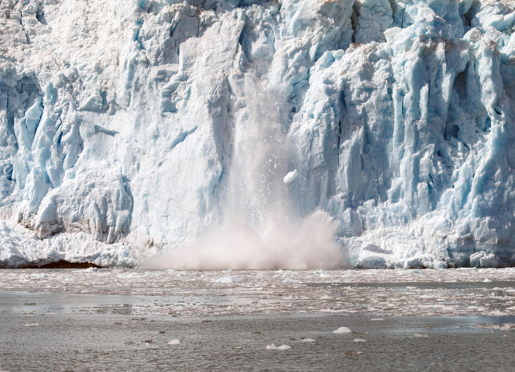 The Aialik Glacier in the Kenai Peninsula Borough of Alaska