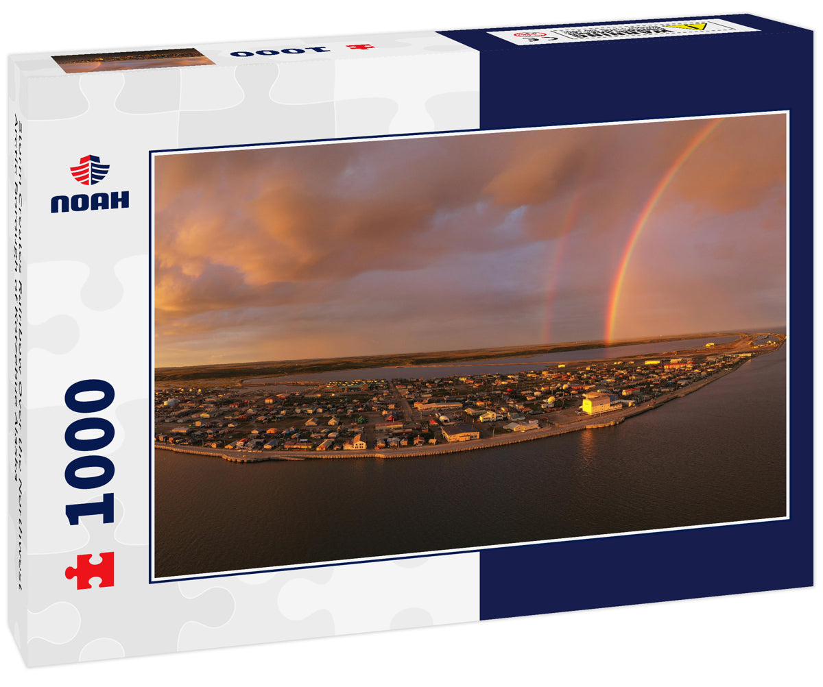Storm Creates Rainbow Over the Northwest Arctic Borough of Kotzebue Alaska