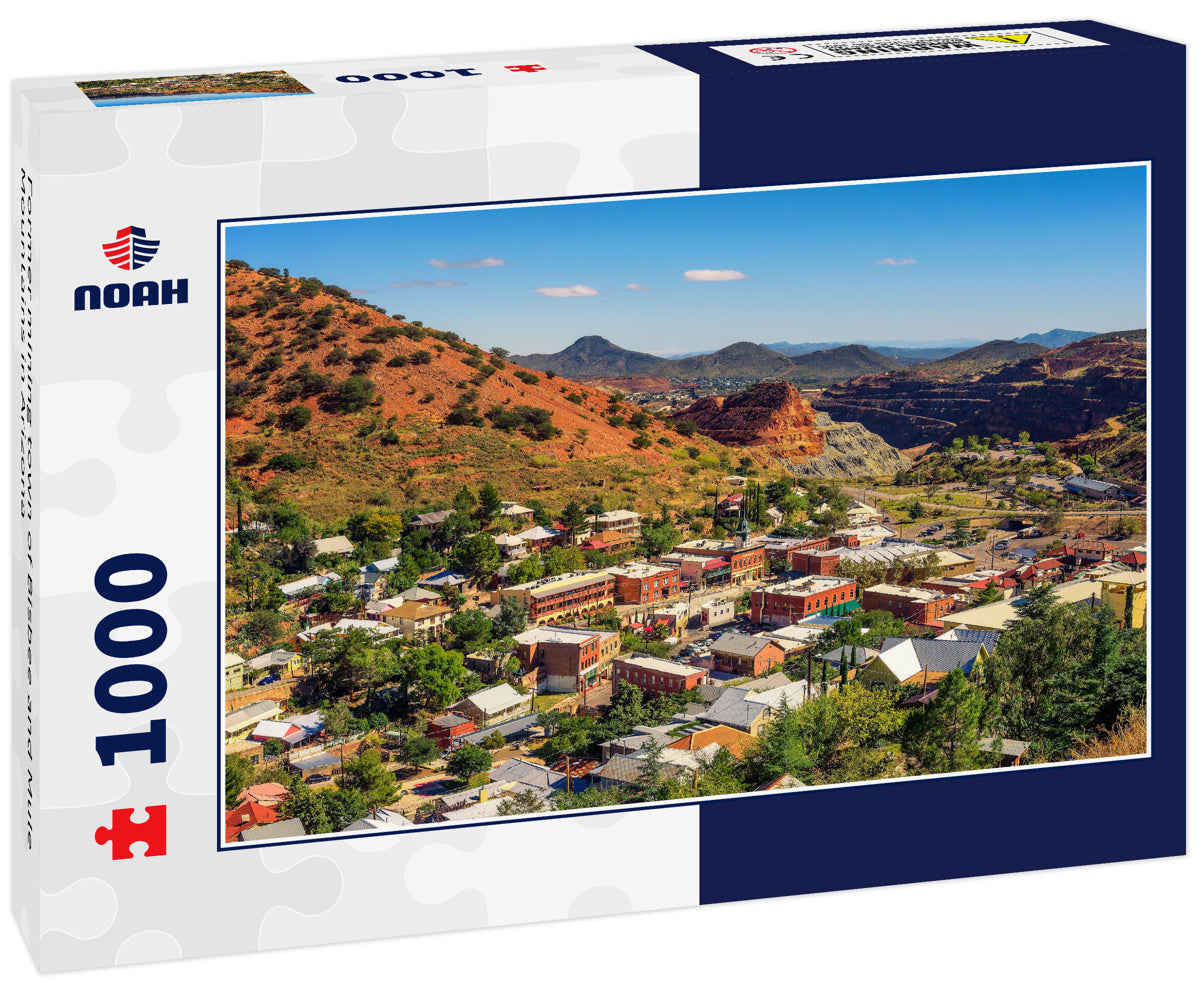 Former mining town of Bisbee and Mule Mountains in Arizona