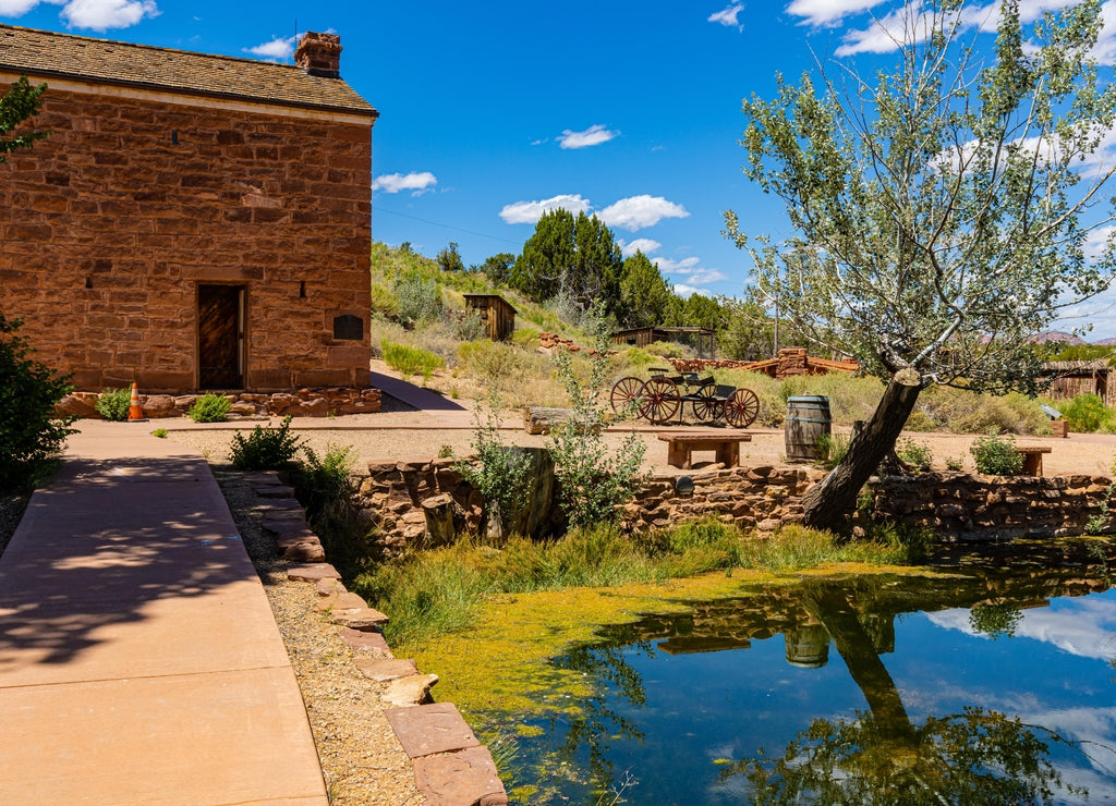 Historic Pipe Springs Near Winsor Castle, Pipe Springs National Monument, Fredonia, Arizona, USA