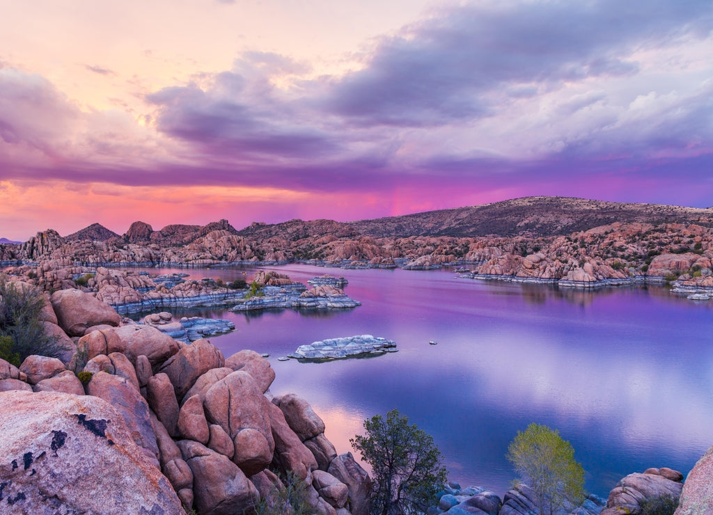 Watson lake Sunset Prescott Arizona