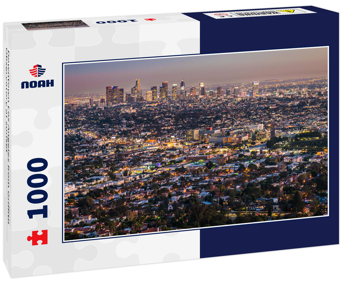 Downtown Los Angeles from Griffith Observatory at sunset