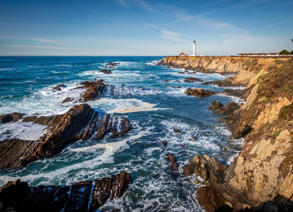 Pt. Arena Lighthouse in Mendocino County, California