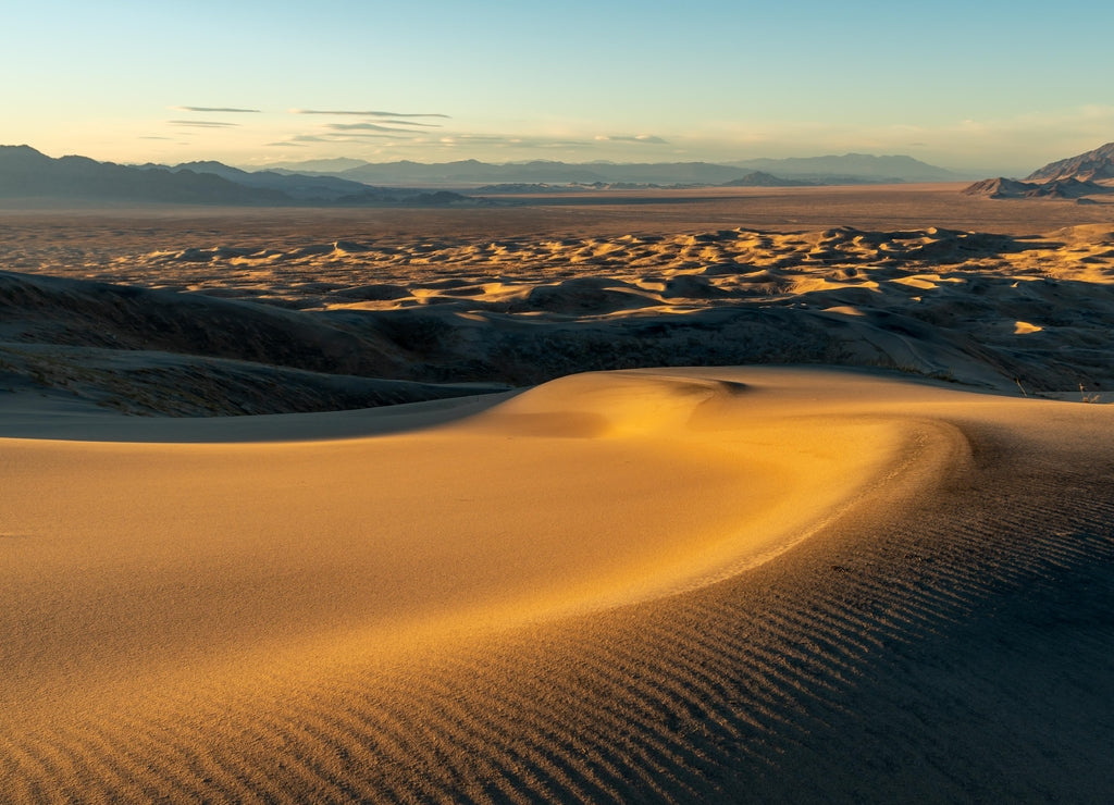 Wind blown ripples in a sand dune, Kelso Sand Dunes, Mojave National Preserve, California