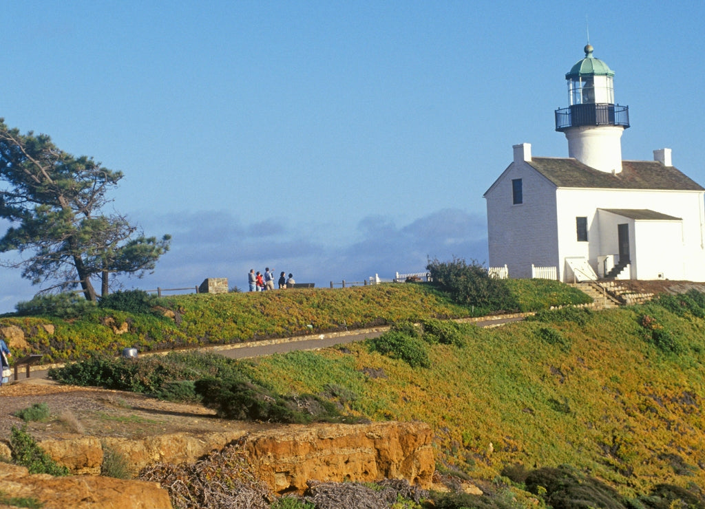 Old Point Loma Lighthouse at Cabrillo National Monument in San Diego, California