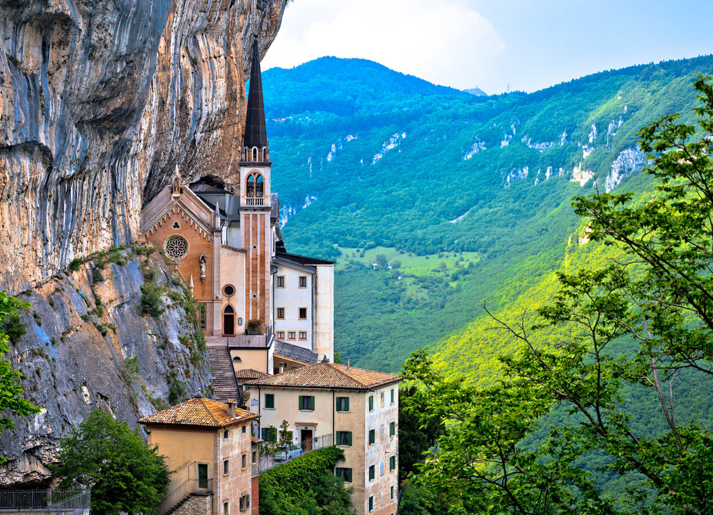 Madonna della Corona church on the rock