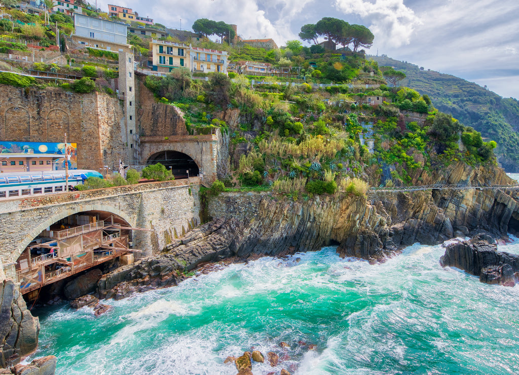 Cinque Terre, Italy. Coastline view in spring season
