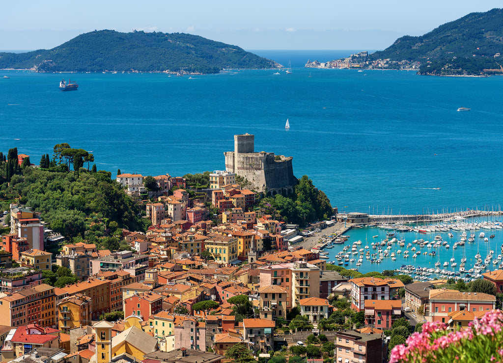 Lerici village and Portovenere - Gulf of La Spezia - Liguria Italy