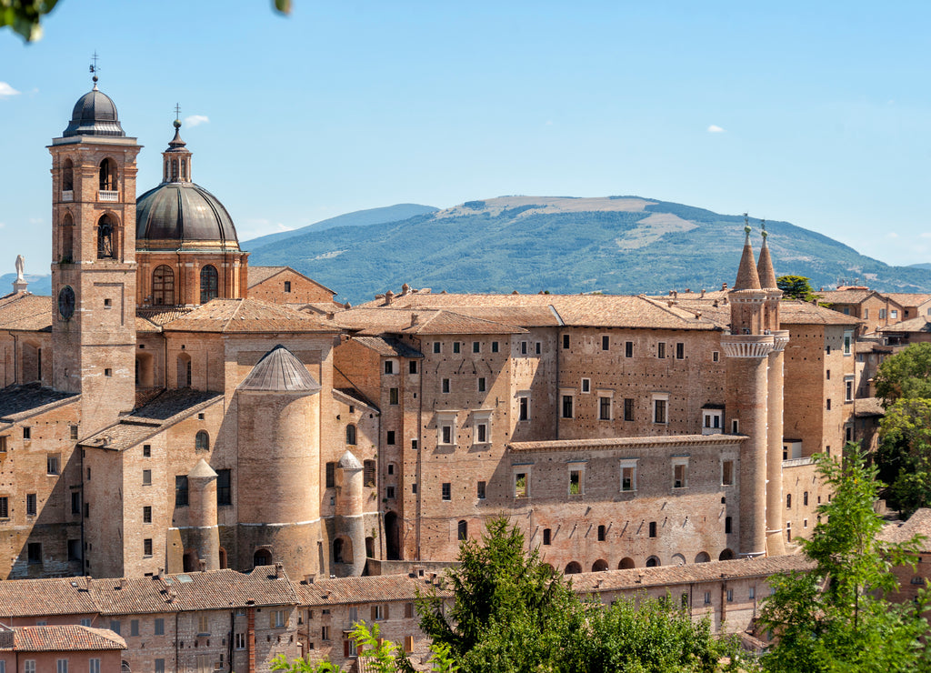 Urbino, city and world heritage site in the Marche region, Palazzo Ducale, Italy