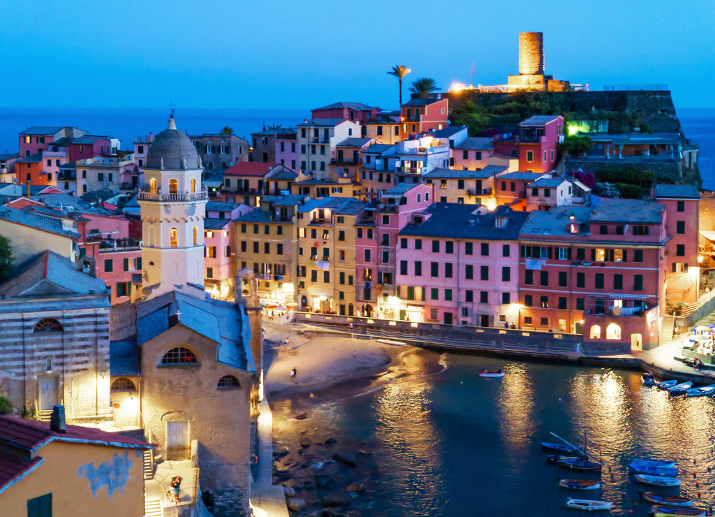 Vernazza (Italy) - A view of Vernazza, one of Five Lands villages in the coastline of Liguria region, part of the Cinque Terre National Park