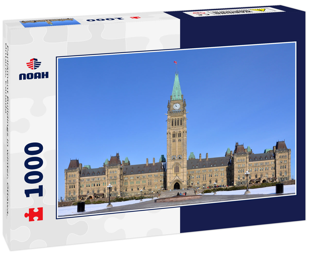 Parliament Buildings in winter, Ottawa, Ontario, Canada