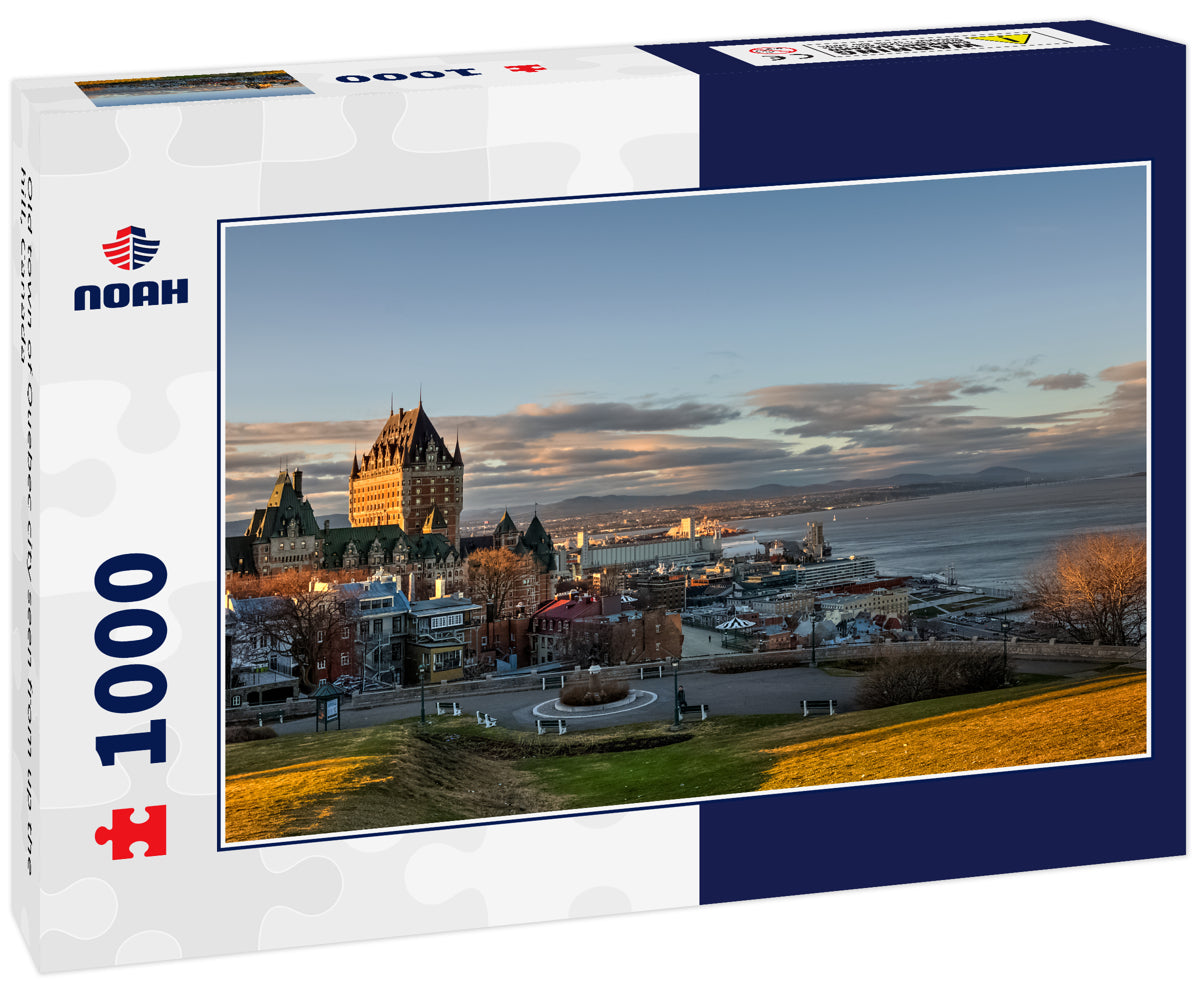 Old town of Quebec city seen from up the hill, Canada