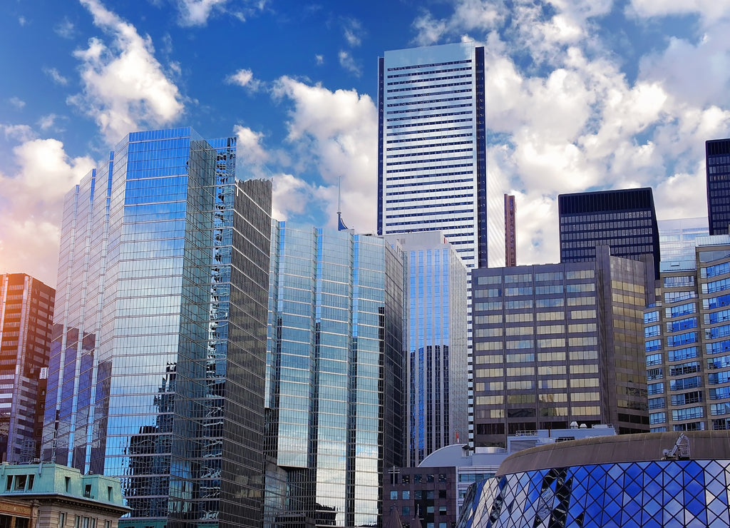 Toronto financial district skyline