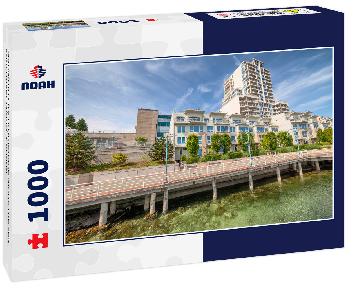 Nanaimo city promenade along the sea, Vancouver Island, Canada