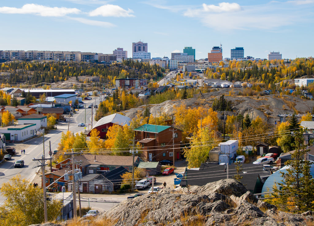 Beautiful City View in Yellowknife, Northwest Territories, Canada