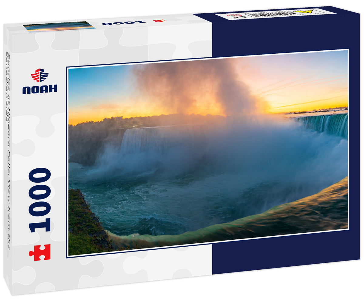 Sunrise at Niagara Falls. View from the Canadian side