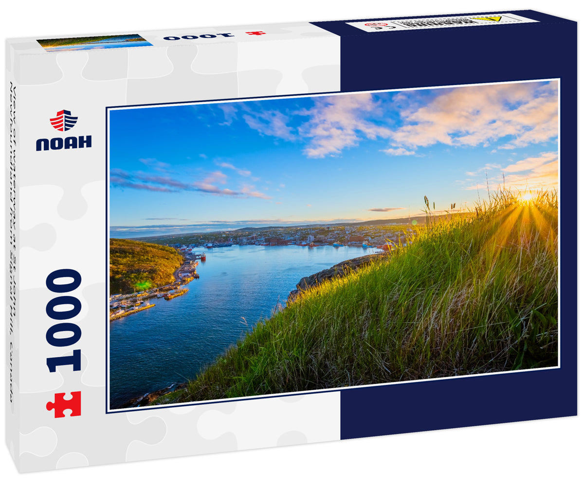 View of waterway at St John Newfoundland from Signal Hill, Canada