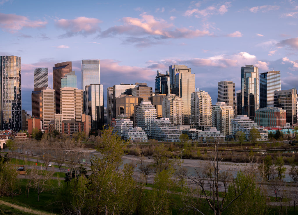 Calgary skyline panoramic
