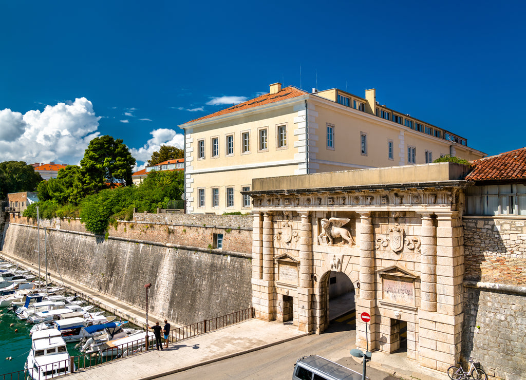 Kopnena Vrata, a city gate of Zadar, Croatia