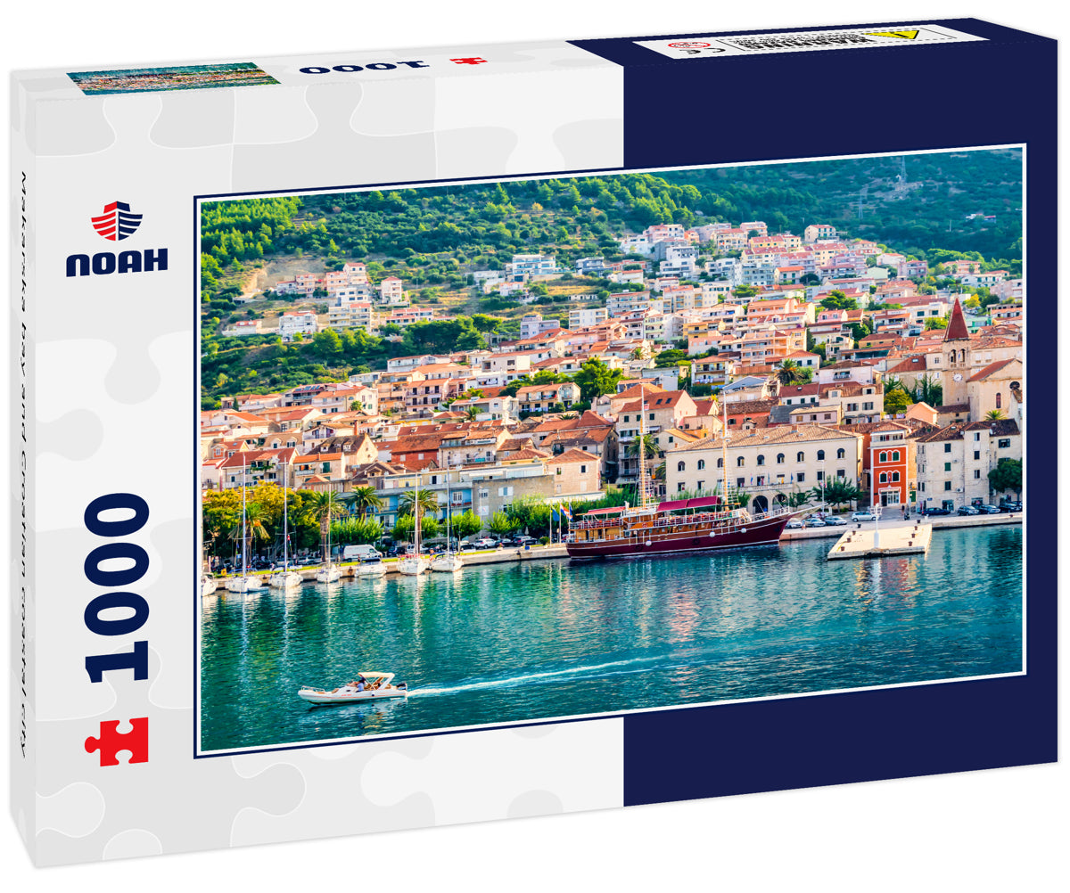 Makarska bay and Croatian coastal city