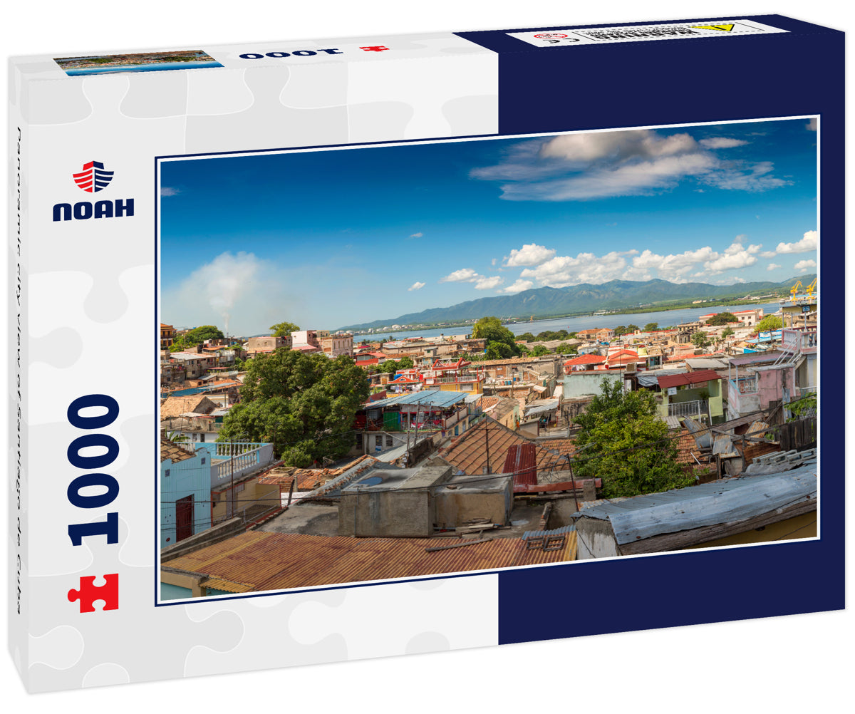 Panoramic city view of Santiago de Cuba