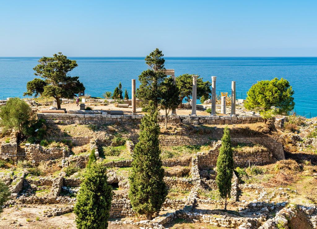 Ruins of Byblos in Lebanon, a UNESCO World Heritage Site