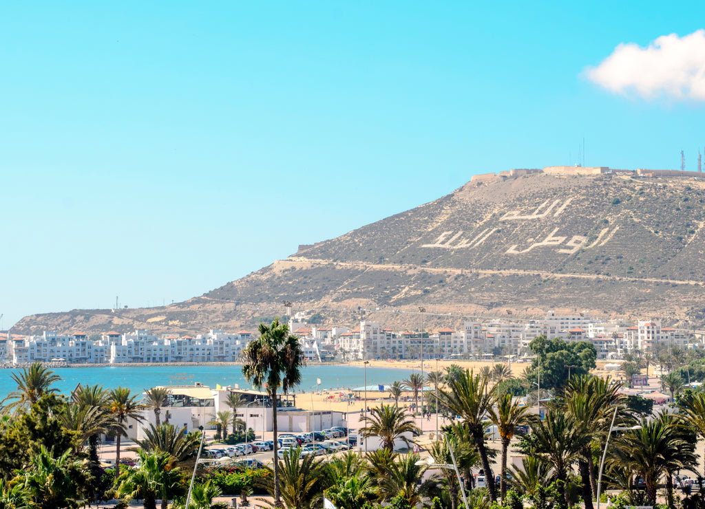 The resort town of Agadir in Morocco