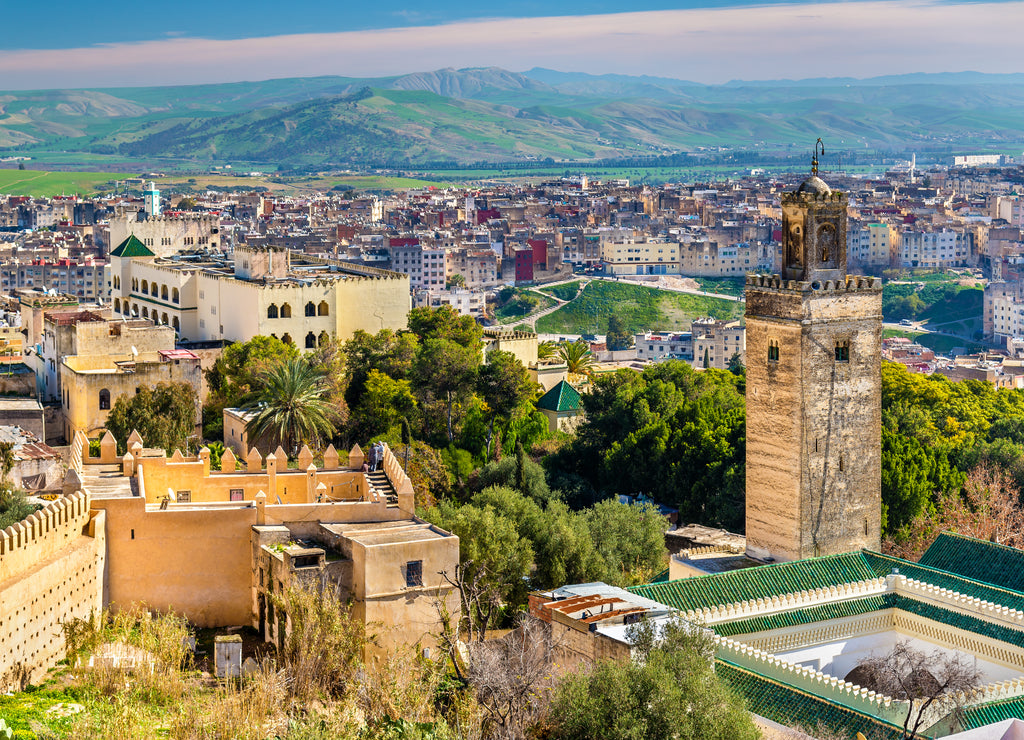 Mosque at Bab Guissa Gate in Fez, Morocco