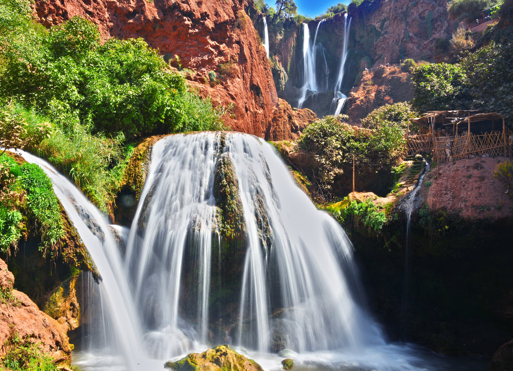 Ouzoud Falls near the Grand Atlas village of Tanaghmeilt Morocco