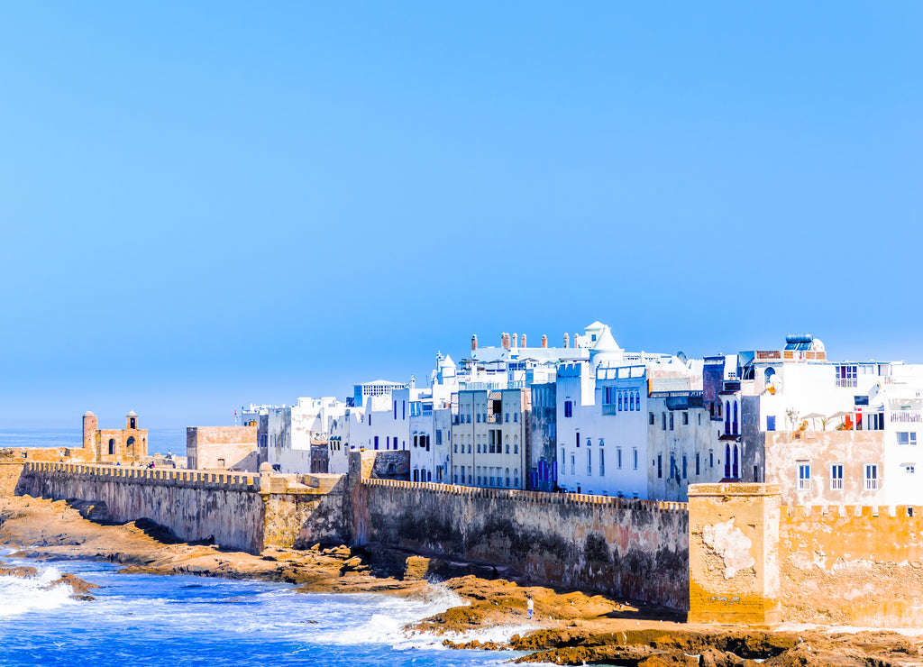 Aerial view on old city of Essaouira in Morocco