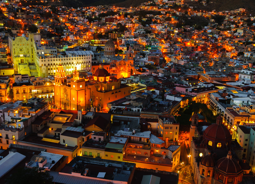 Guanajuato at night (Mexico)