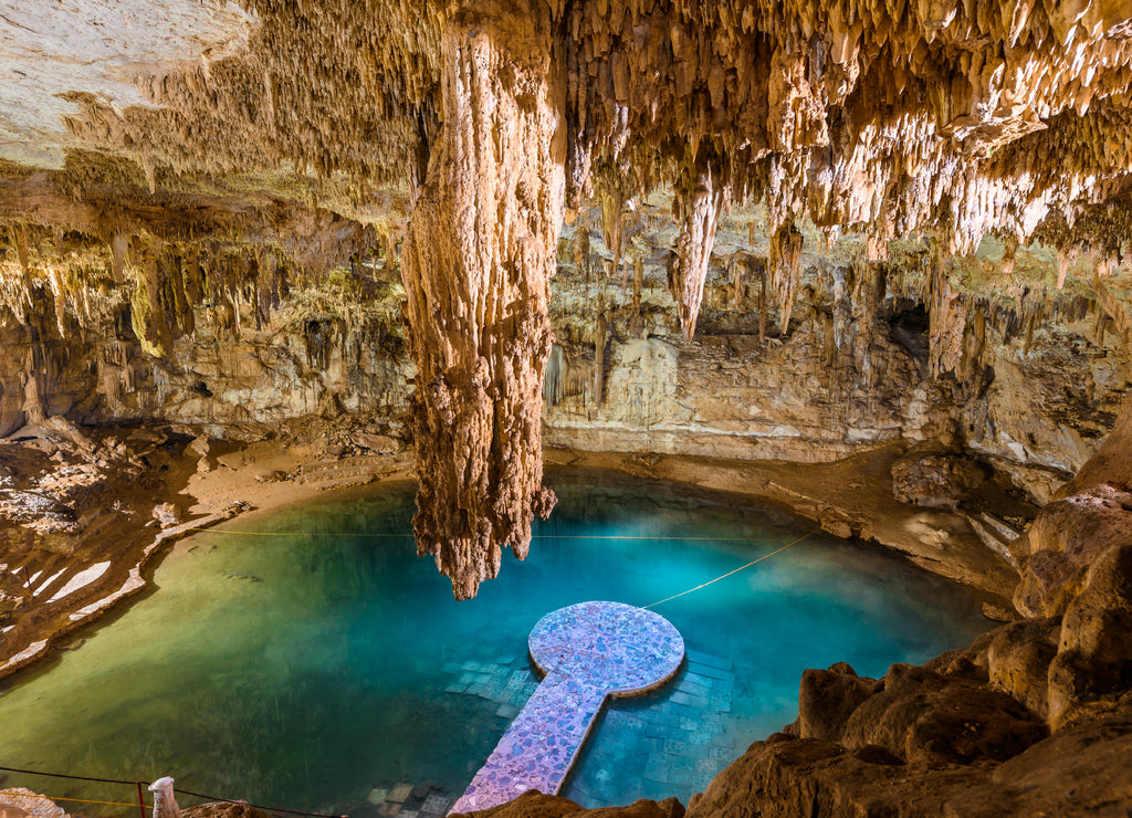 Cenote Suytun at Valladolid, Yucatan - Mexico