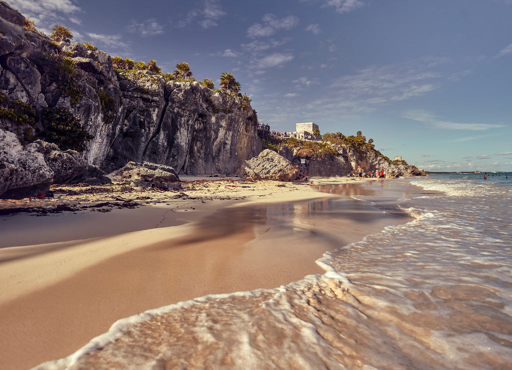 Natural beach of Tulum, Mexico