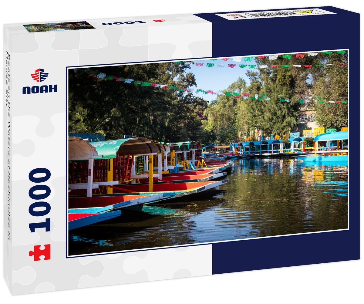 Boats on the Waters of Xochimilco in Mexico City