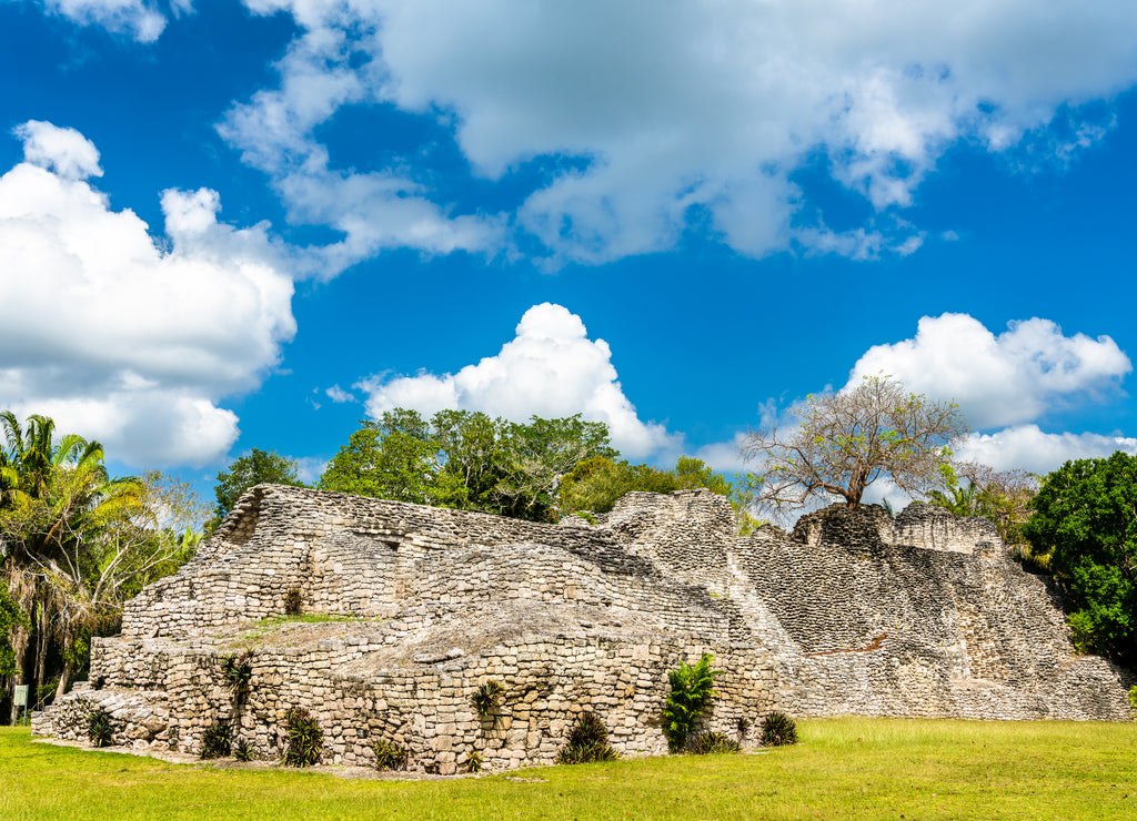 Mayan ruins at Kohunlich in Mexico