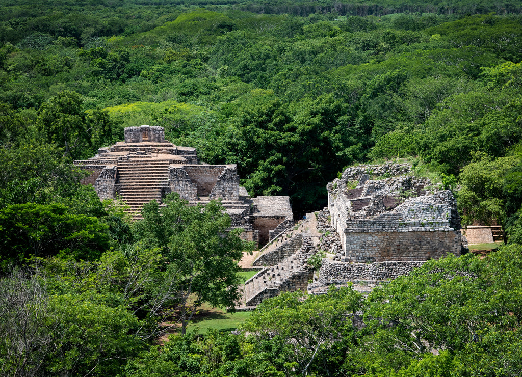 Ruins of the Mayan city of Ek Balam, Yucatan Peninsula, Mexico