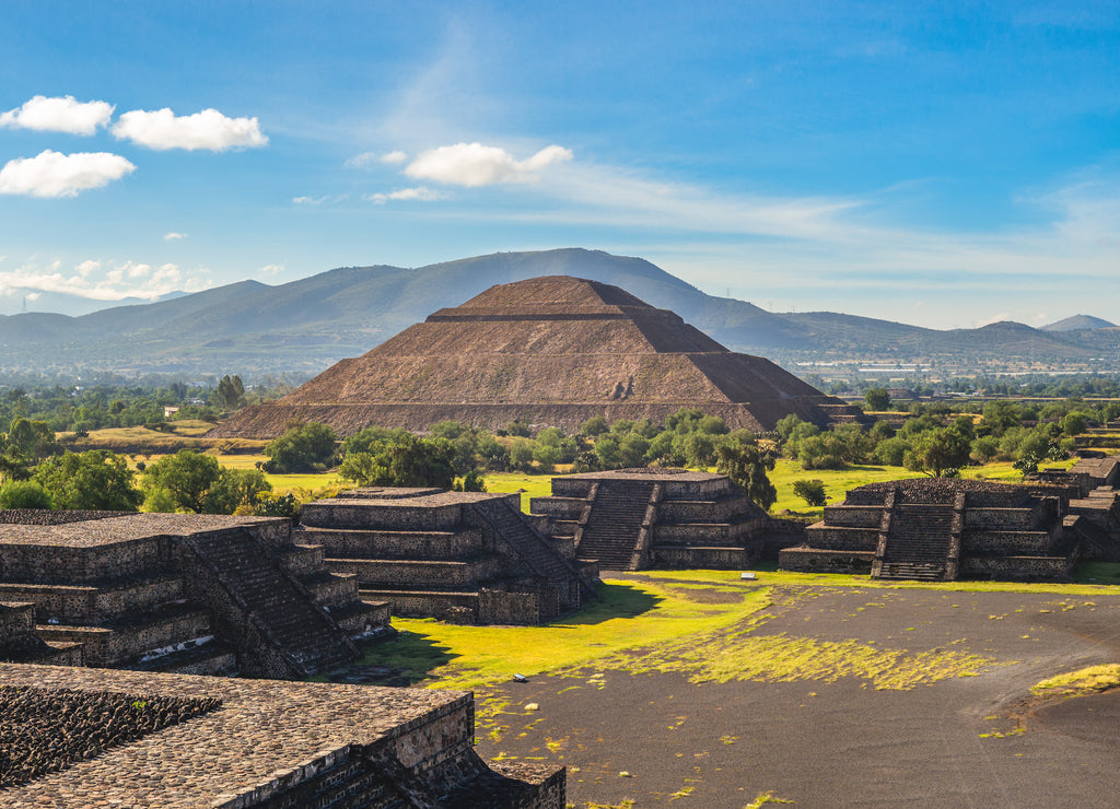 Pyramid of sun in Teotihuacan, Mexico
