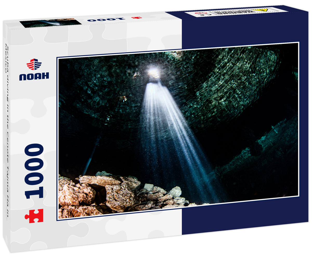 Scuba diving in the Cenote Tajma Ha in Mexico