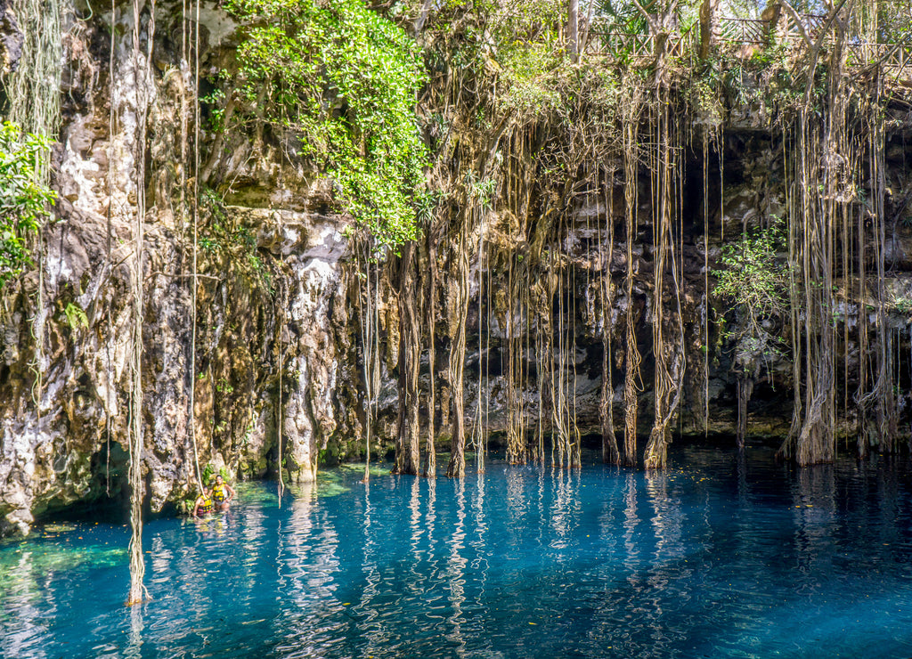 Yokdzonot Cenote in Yucatan, Mexico