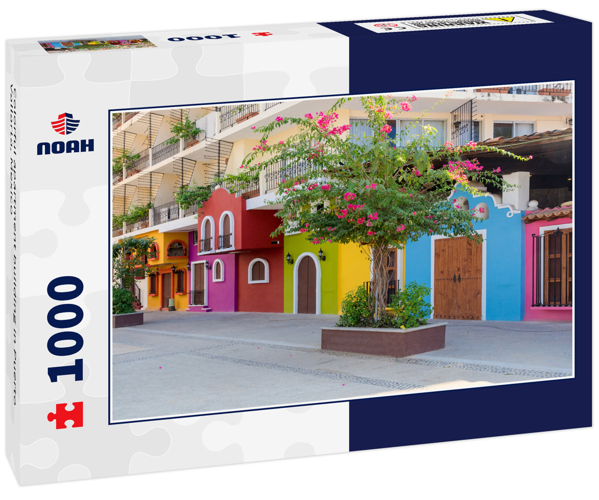 Colorful apartment building in Puerto Vallarta, Mexico