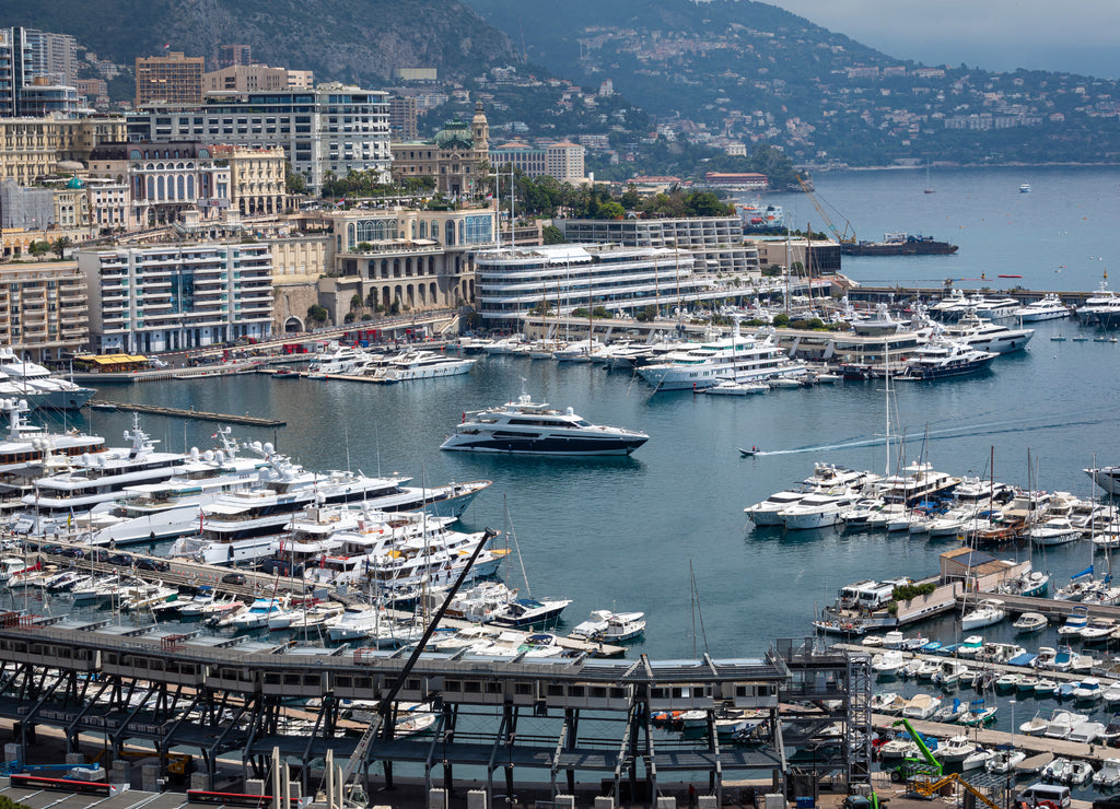 La Condamine harbour. Cityscape and harbor of Monte Carlo. Principality of Monaco