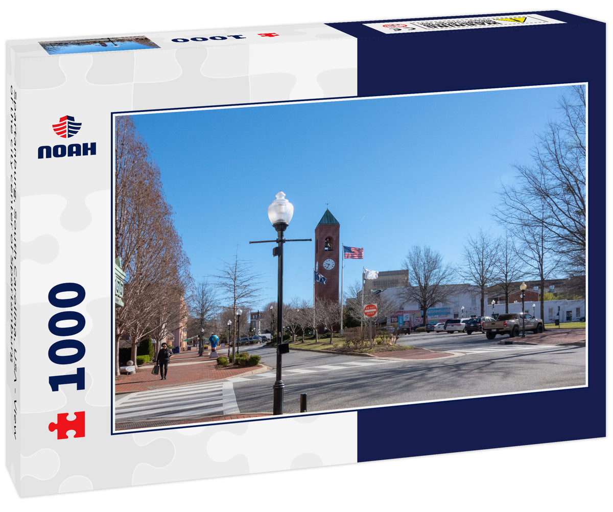 Spartanburg, South Carolina, USA - View of the city center of Spartanburg