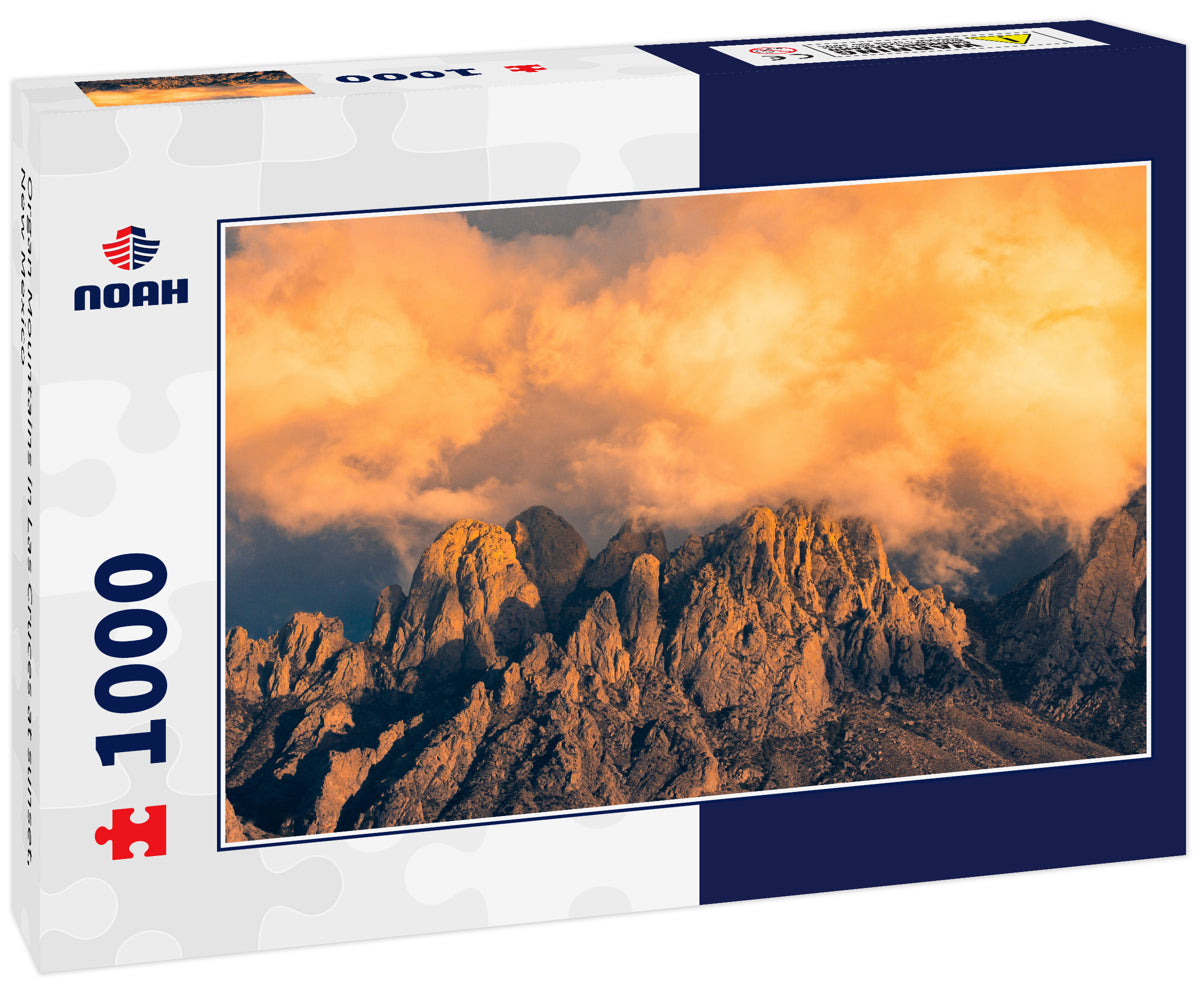 Organ Mountains in Las Cruces at sunset, New Mexico